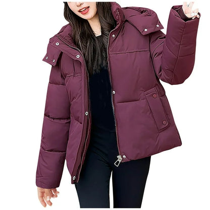 Hooded Puffer Jacket For Women