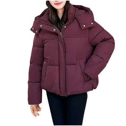 Hooded Puffer Jacket For Women