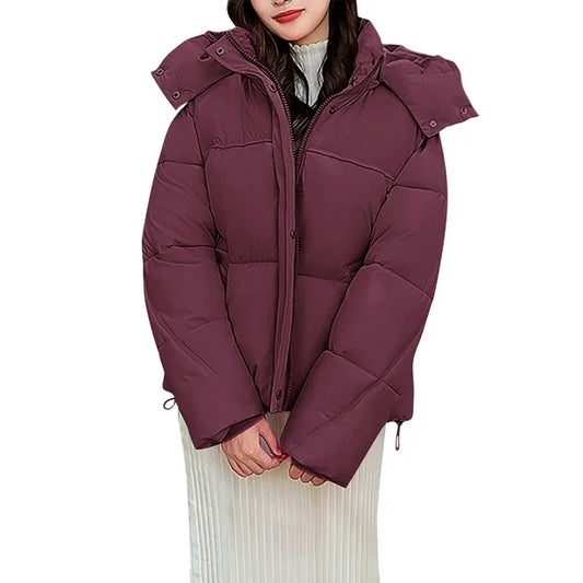 Hooded Puffer Jacket For Women